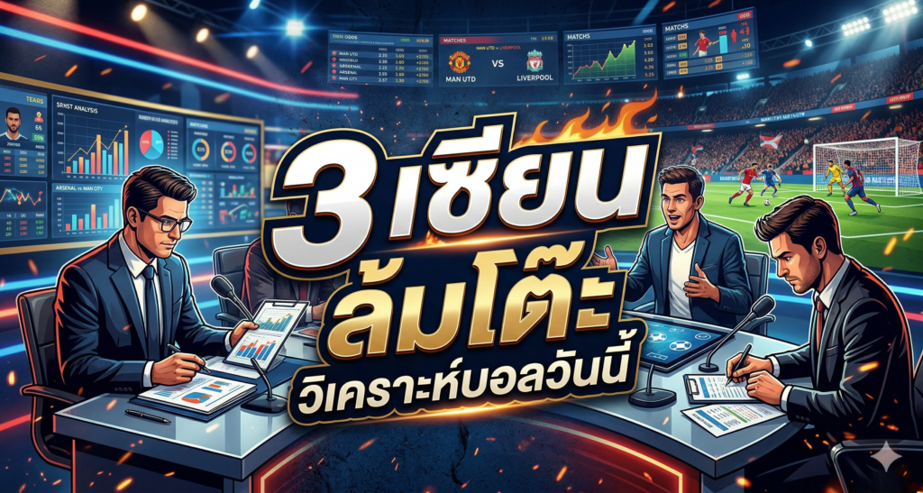 3 เซียน ล้มโต๊ะ วิเคราะห์บอลวันนี้