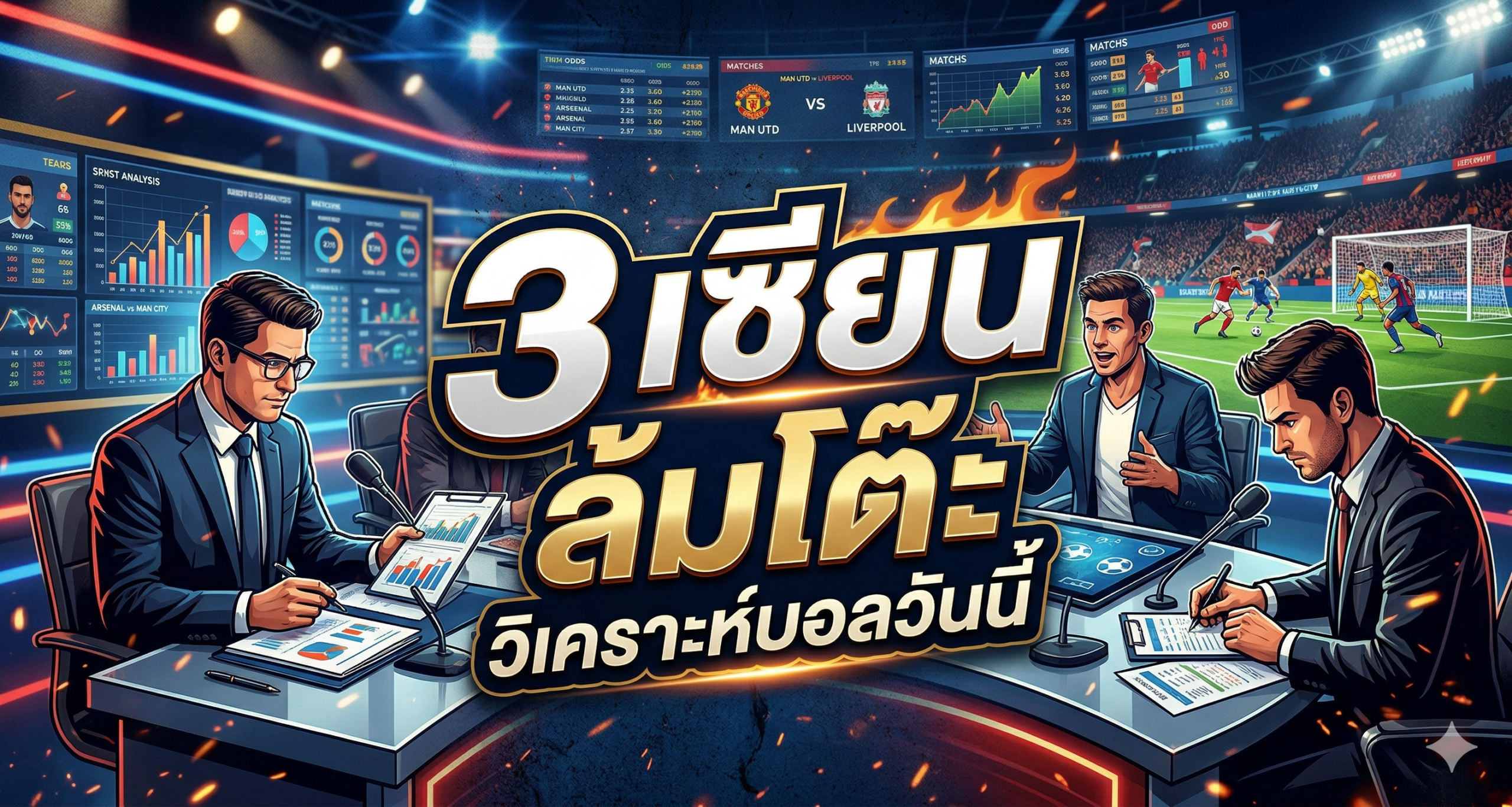 3 เซียน ล้มโต๊ะ วิเคราะห์บอลวันนี้