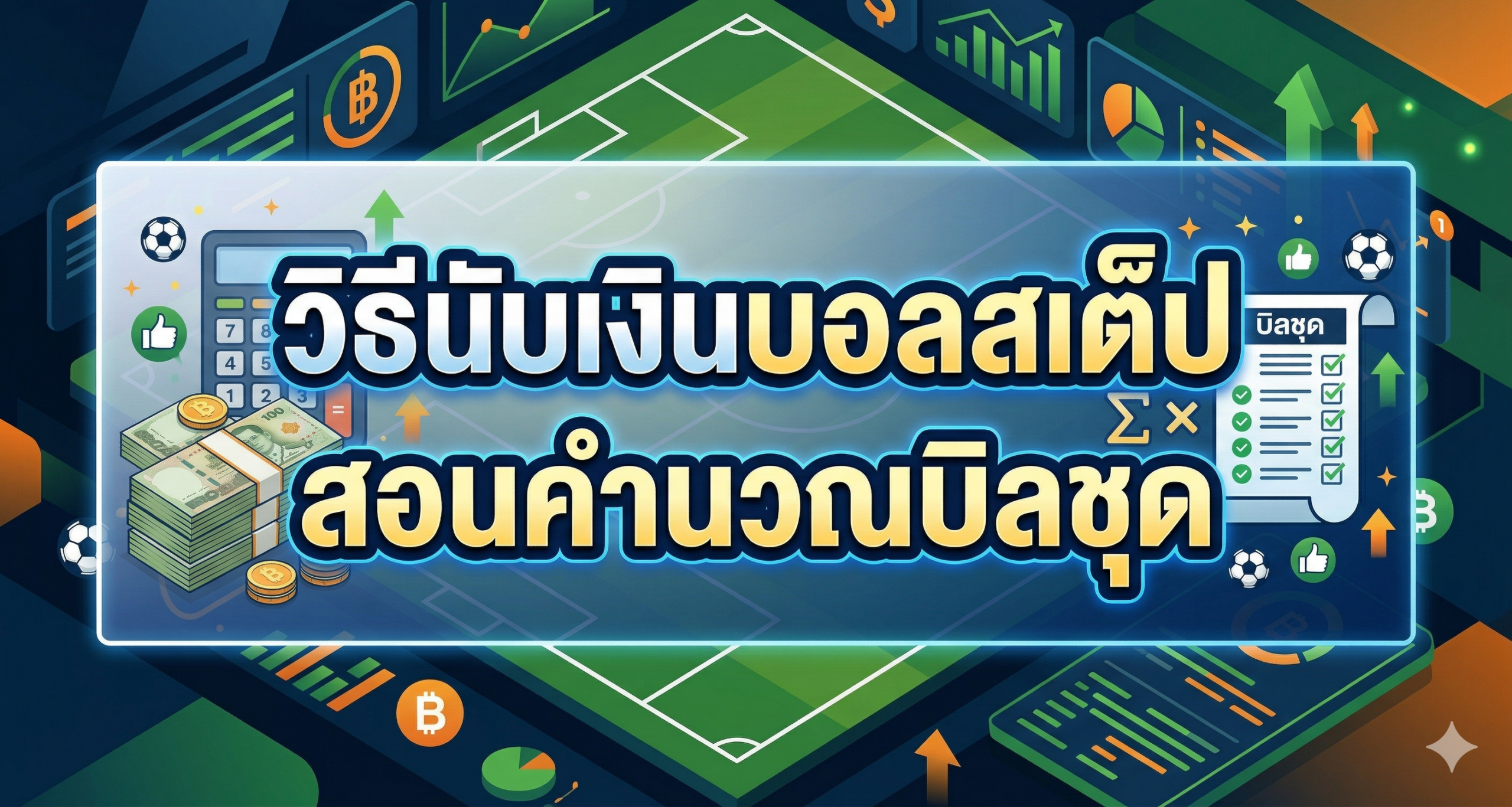 วิธีนับเงินบอลสเต็ป สอนคำนวณบิลชุด