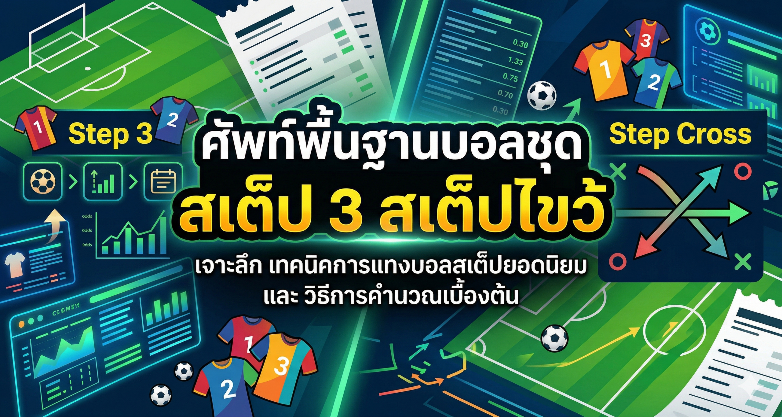ศัพท์พื้นฐานบอลชุด สเต็ป 3 สเต็ปไขว้