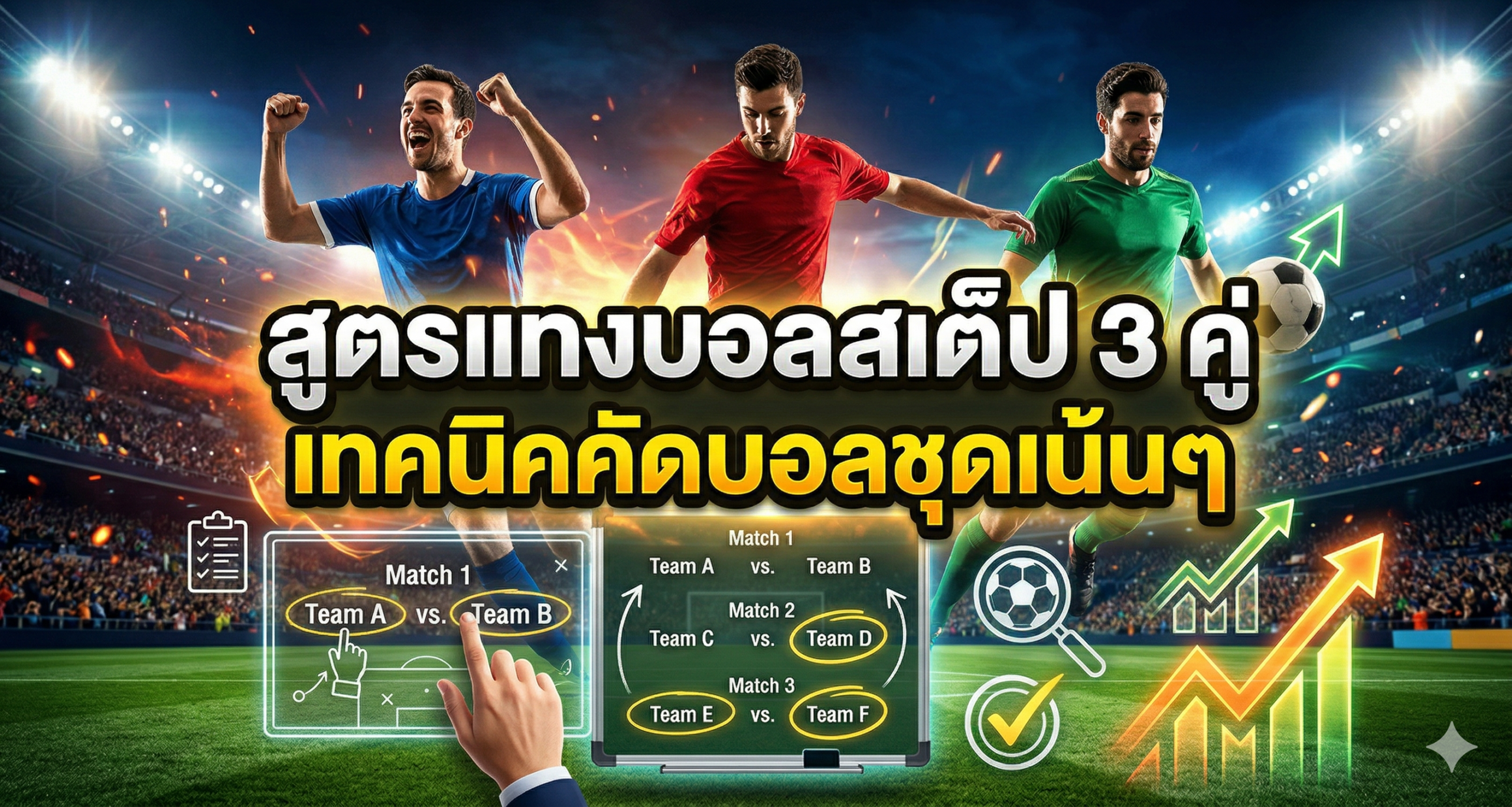 สูตรแทงบอลสเต็ป 3 คู่ เทคนิคคัดบอลชุดเน้นๆ