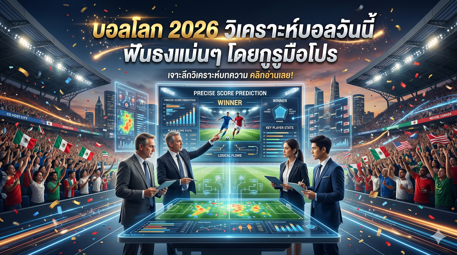 ทีเด็ดบอลโลก 2026 วิเคราะห์บอลวันนี้ ฟันธงแม่นๆ โดยกูรูมือโปร