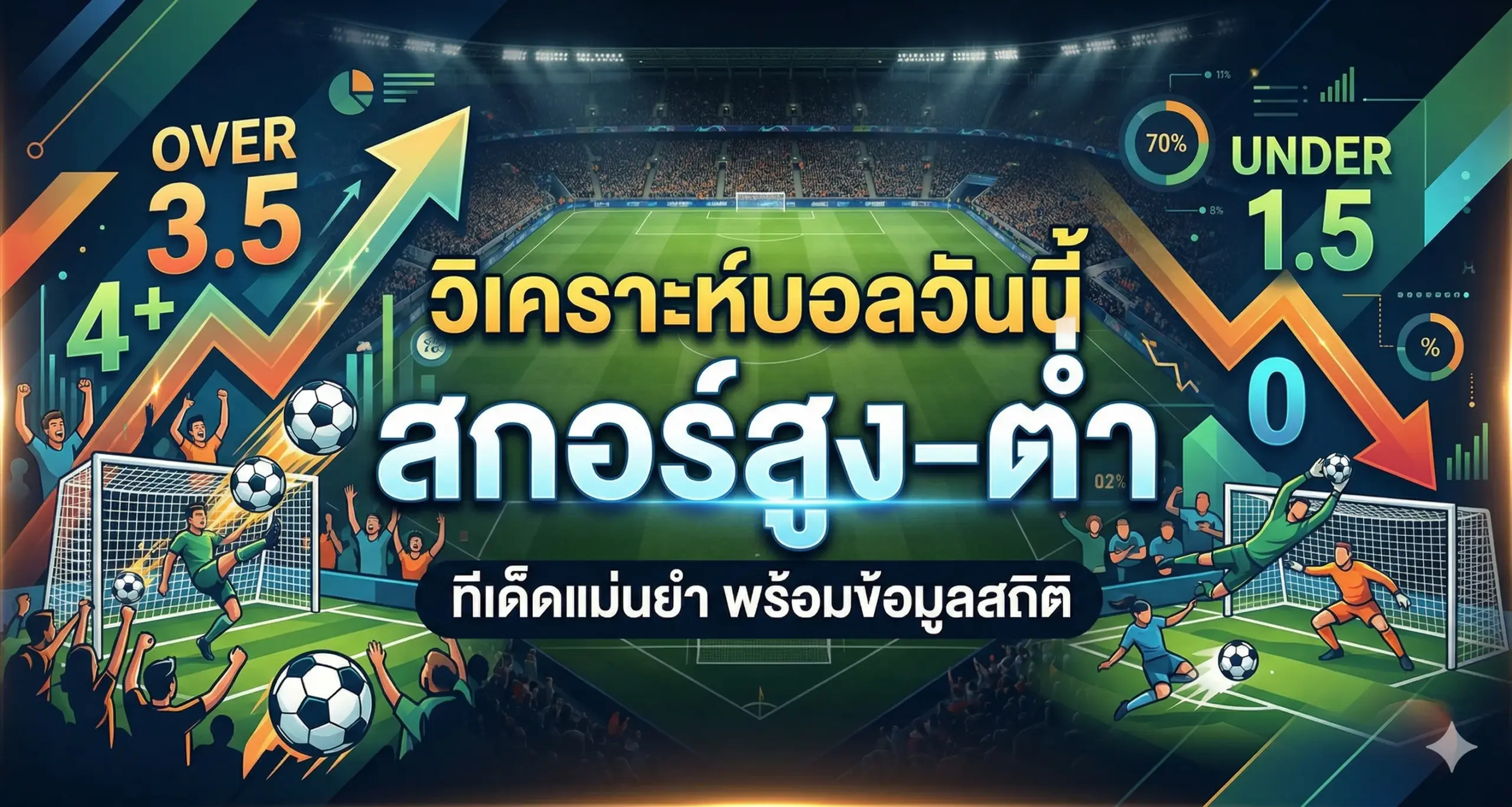 วิเคราะห์ ทีเด็ดบอลสกอร์สูงต่ำ