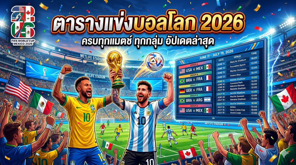 ตารางแข่งบอลโลก 2026