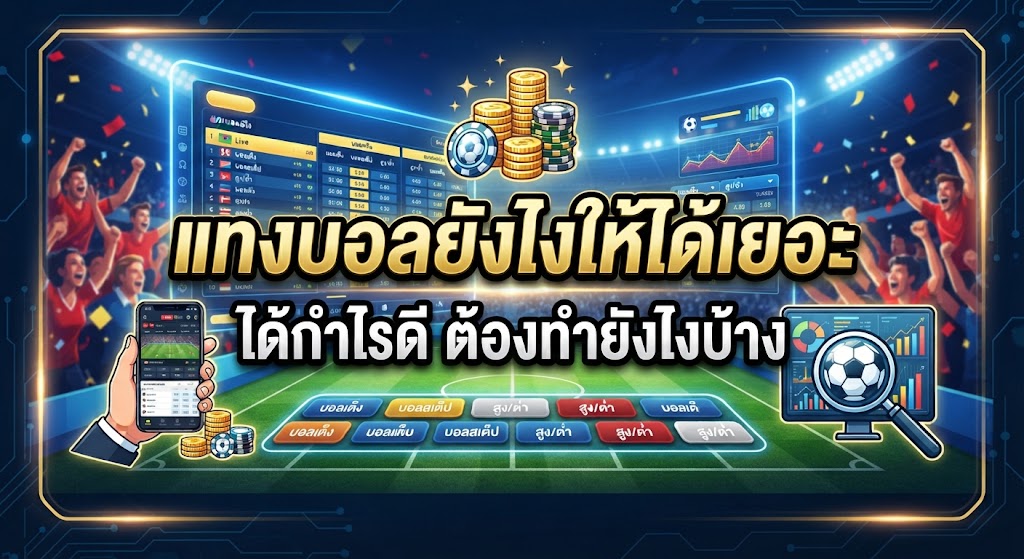 แทงบอลอย่างไรให้ได้เยอะ