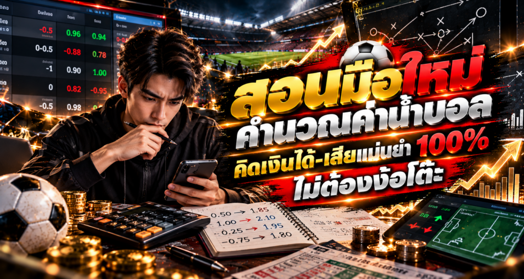 สอนคำนวณค่าน้ำบอลอย่างแม่นยำ